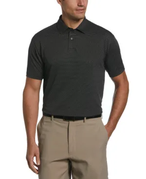 PGA Tour Mens Birdseye Short Sleeve Polo Shirt