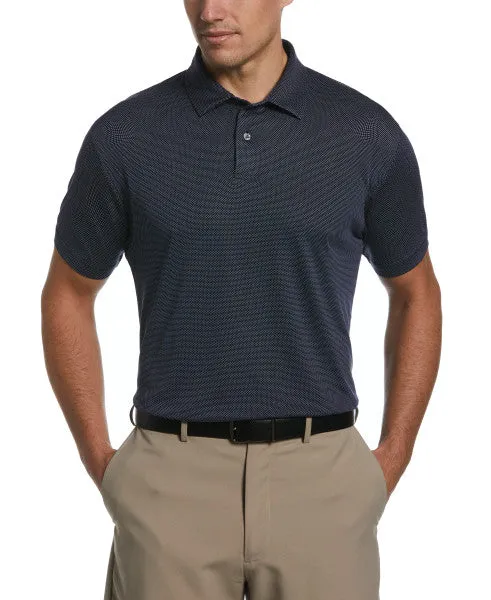 PGA Tour Mens Birdseye Short Sleeve Polo Shirt