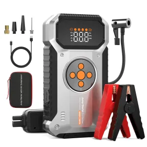 Portable Car Jump Starter with Air Compressor