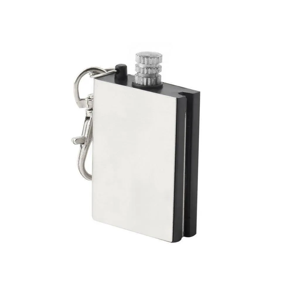 Portable Flint Match Lighter - Fire Starter Metal Construction for Outdoor Survival