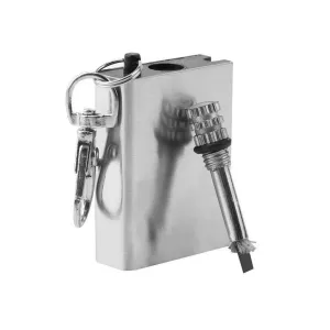 Portable Flint Match Lighter - Fire Starter Metal Construction for Outdoor Survival