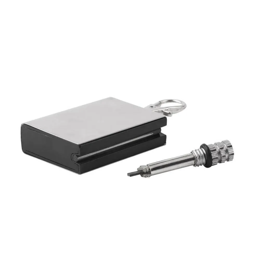 Portable Flint Match Lighter - Fire Starter Metal Construction for Outdoor Survival