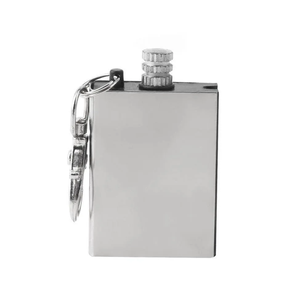 Portable Flint Match Lighter - Fire Starter Metal Construction for Outdoor Survival