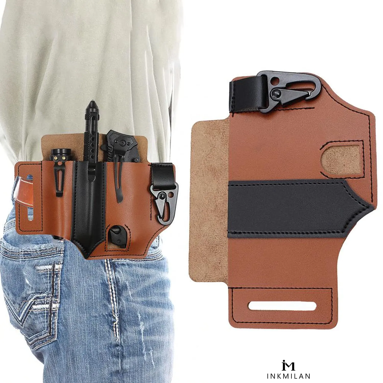 Pu Leather Survival Tools Pouch Jg-58
