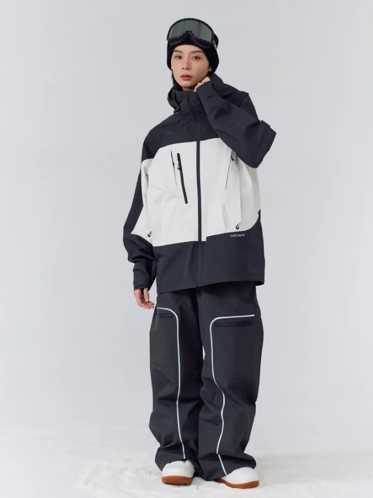 Randompow 3L Panda Colorblock Snow Jacket - Unisex