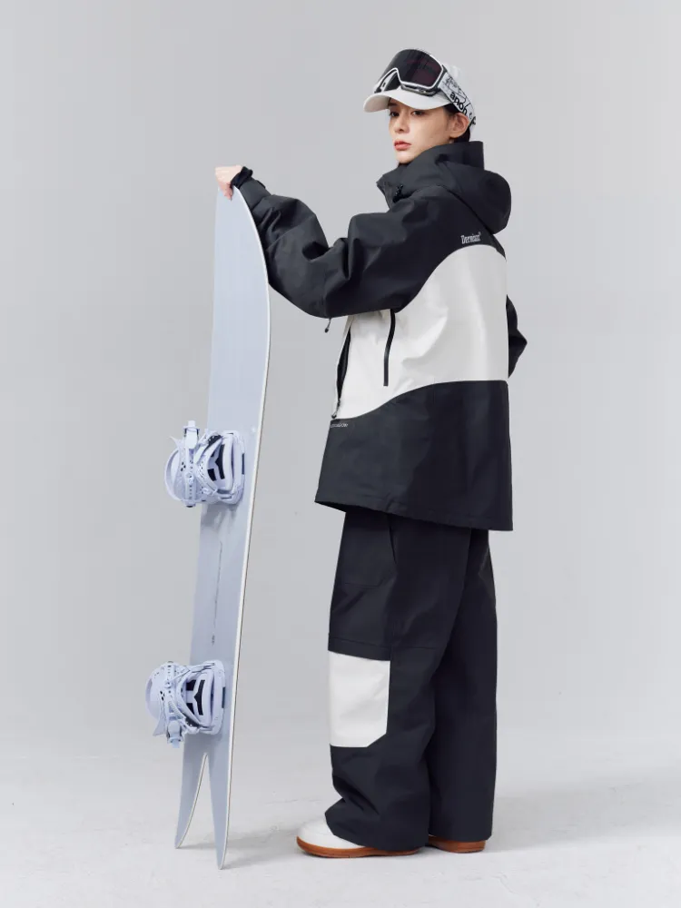 Randompow 3L Panda Colorblock Snowsuits - Unisex