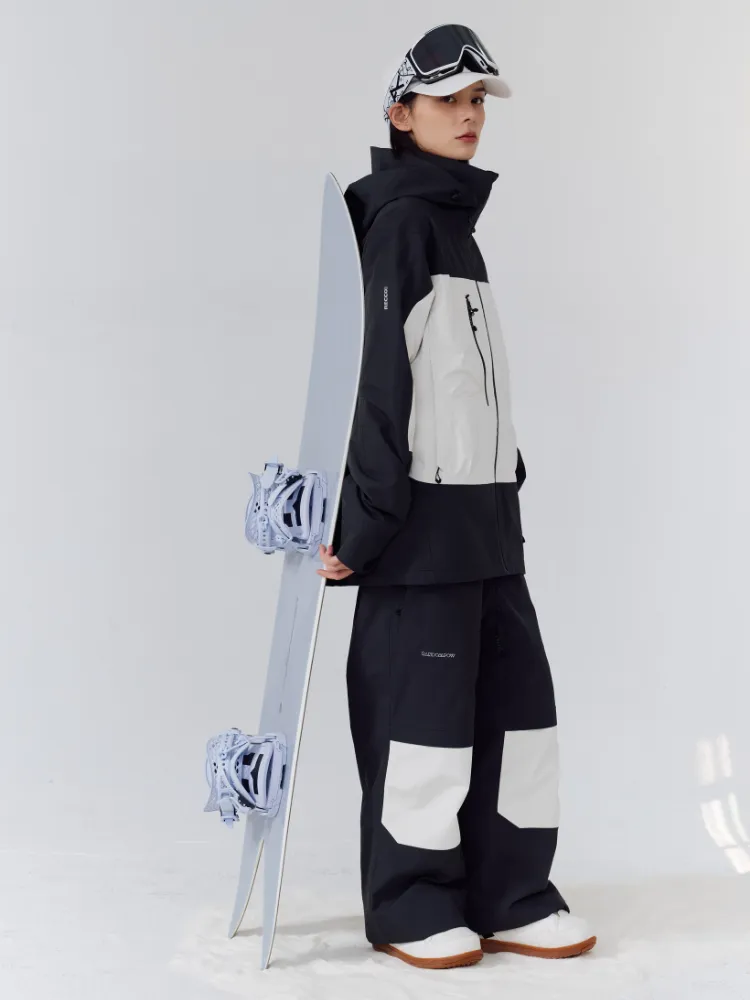 Randompow 3L Panda Colorblock Snowsuits - Unisex