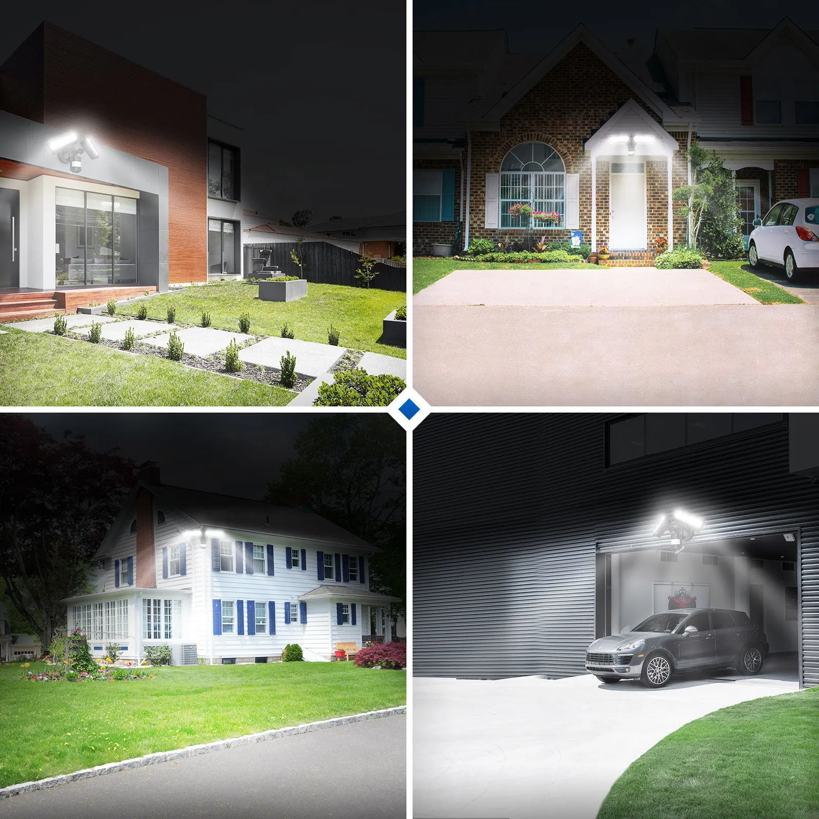 Rectangle 36W LED Security Light (Dusk to Dawn & Motion Sensor)