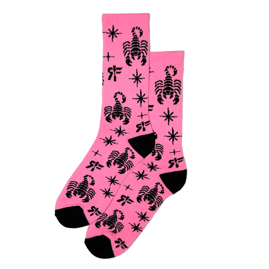 RokFit Pink Emperor Crew Sock