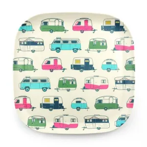 Set of 4 - Camping Bamboo Dinner Plate - The Iconic Collection Classic