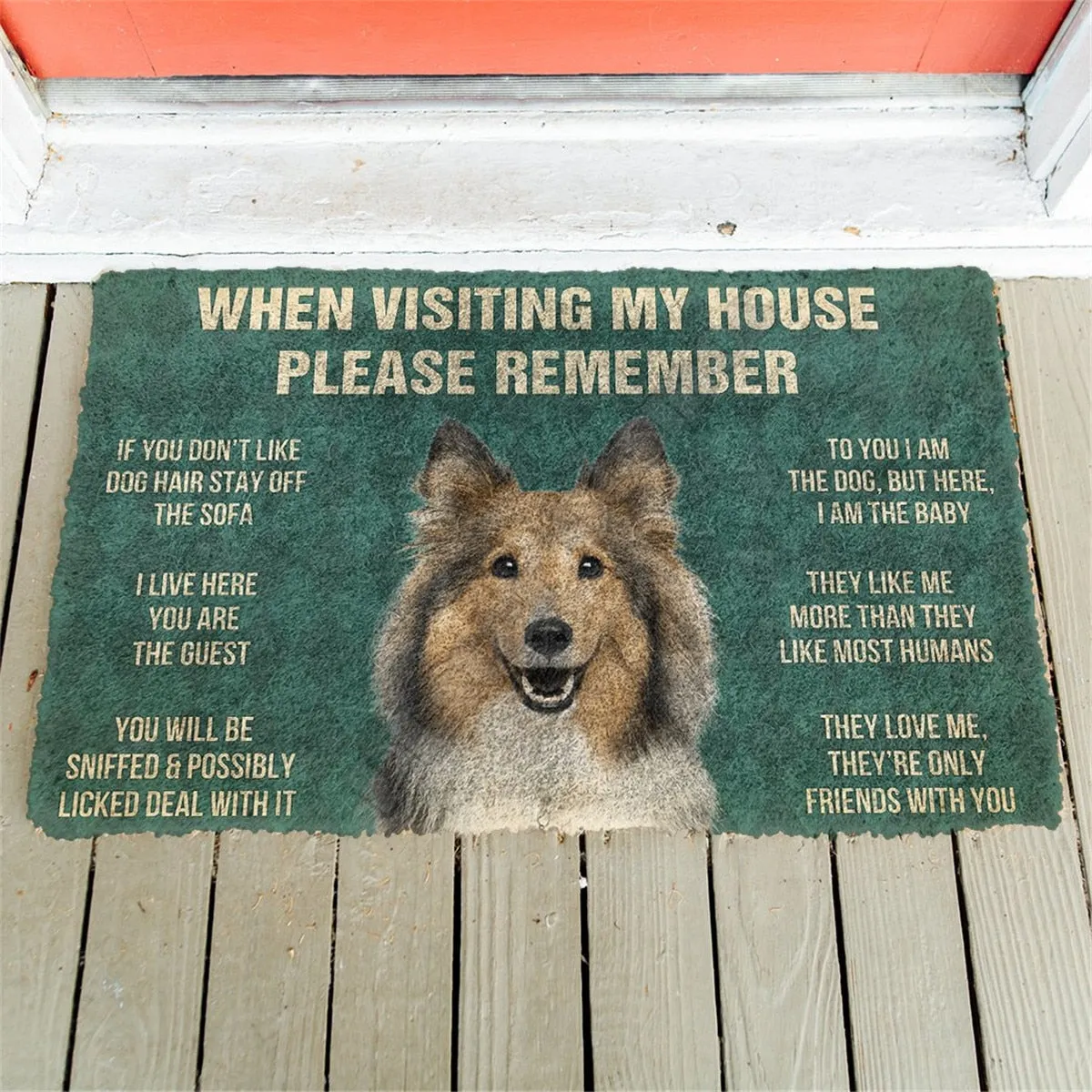 Sheltie Rules mats by Style's Bug