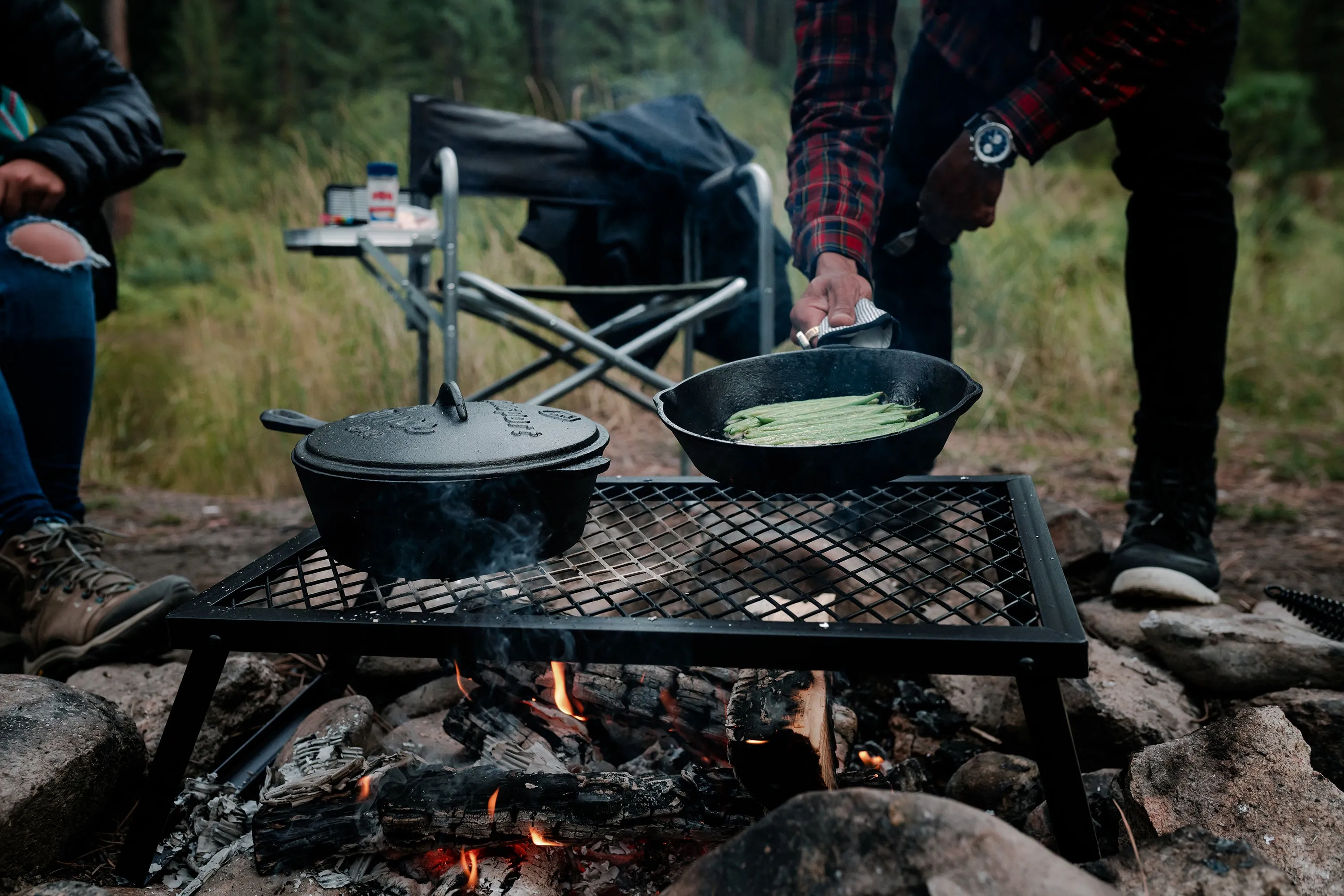Stansport Heavy Duty Steel Camp Grill - 24 In X 16 In