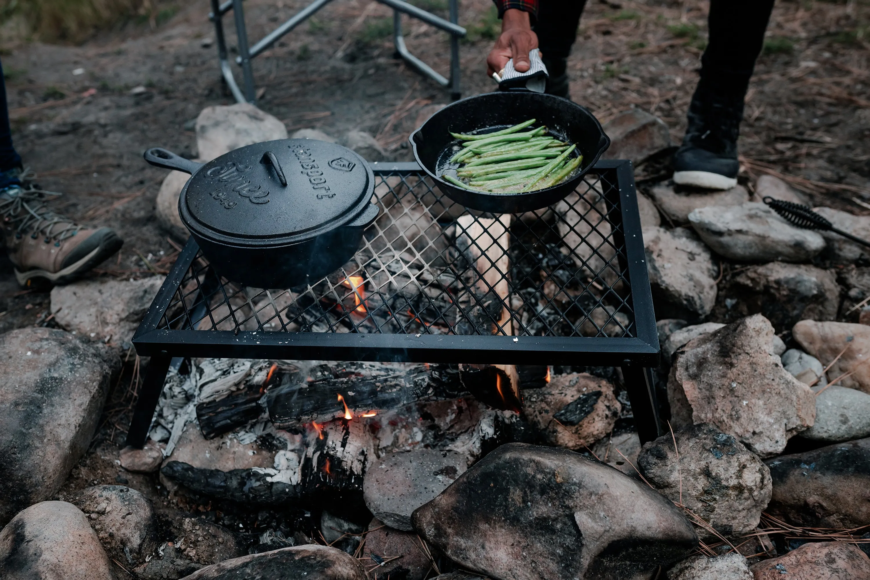 Stansport Heavy Duty Steel Camp Grill - 24 In X 16 In