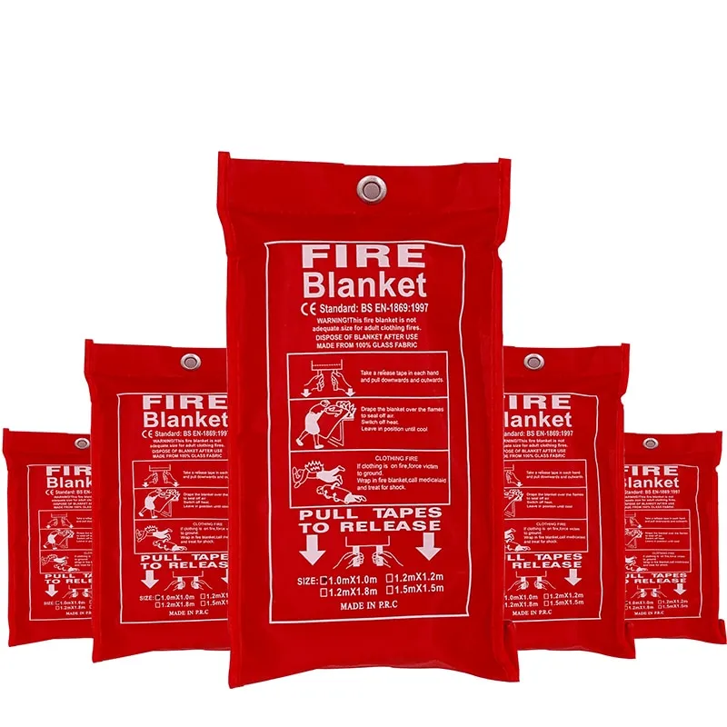TheWellBeing Safety Fire Blanket - Emergency Fiberglass Fire Shelter