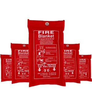 TheWellBeing Safety Fire Blanket - Emergency Fiberglass Fire Shelter