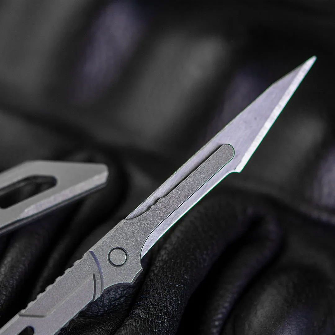 Titanium Utility Keychain Knife: Portable, Straight-Handled, Emergency Survival Tool