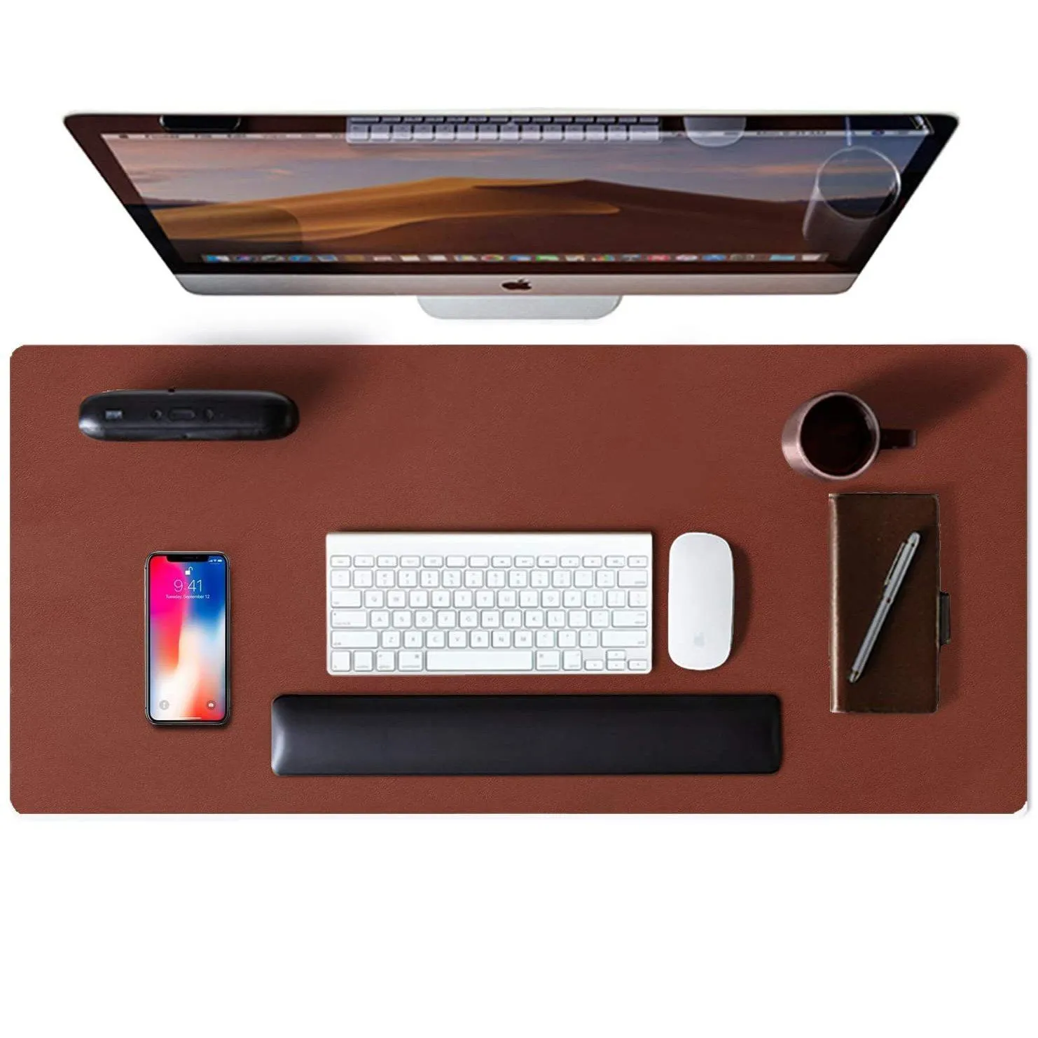 Waterproof Leather Desk Writing Pad for Office and Home